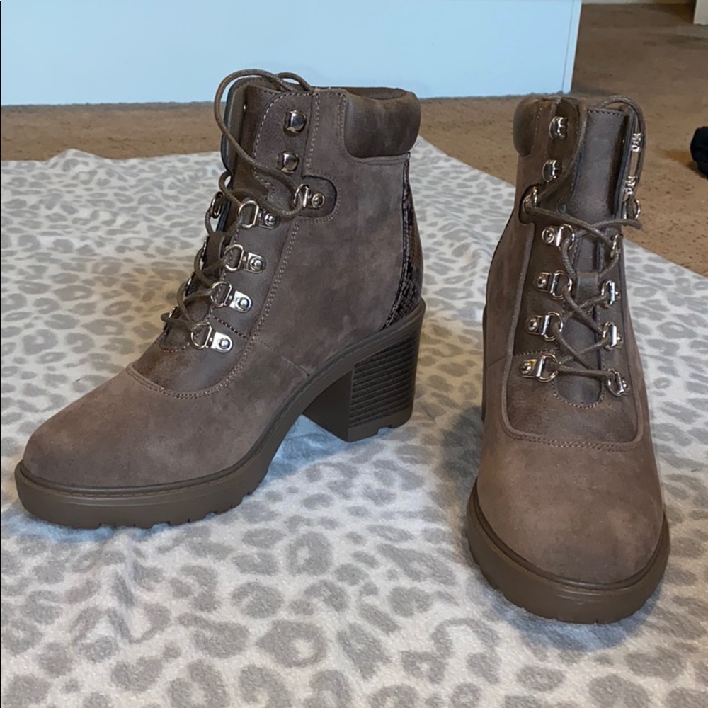 Wedged Hiker Boots